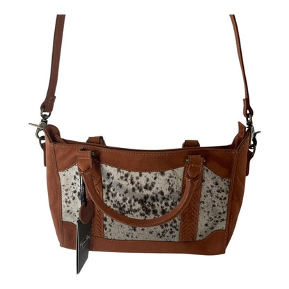 Leather and hair on hide purse with long shoulder strap


Details