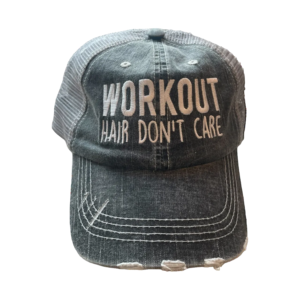 Baseball Cap Workout Hair Don't Care
